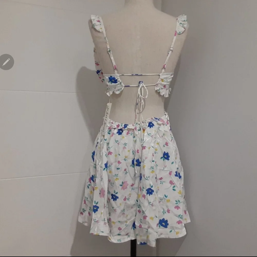 🍋For Love and Lemons Farrah Floral Mini with Cut-Outs - Picture 5 of 16